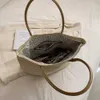 ショルダーバッグ大容量織り込めて腕バッグの夏と織り織りpu simple totecatlin_fashion_bags