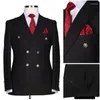 Men's Suits Made To Measure Mens Business 2 Pieces Fashion Slim Fit Set Wedding Groom Tuxedos Blazer Suit Custom Men Clothing