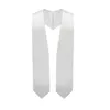 Adult Sublimation Heat Printing Blank Graduation Scarf Thermal Transfer White Honor Shawl Etiquette Ribbon Bachelors Shawl Women