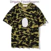 T-shirt pour hommes 4 couleurs de haute qualité marque de mode japonaise camouflage été nouveaux singes imprimés pour hommes et femmes taille asiatique M-3XL OUP7