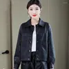 Veste en cuir à col rabattu pour femme, manteau en PU, mode coréenne, amincissant, polyvalent, vêtements de moto courts