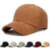 Casquettes de cyclisme Vintage Hip Hop femmes hommes printemps automne velours côtelé casquette de Baseball chapeau soleil réglable