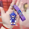 Decompression Toy Mouse Little Hedgehog Sonic Keychain Car Animation Cartoon Pendant Bag