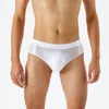 Onderbroek mannen olie glanzende ondergoed briefs lage stijging hoge elasticiteit slipjes vaste uitpuilende zakje onderkijk glanzende gladde comfortabele comfortabel knickers