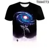 T-shirt da uomo Cielo stellato 3D Camicia Uomo Donna Bambini Casual Streetwear Ragazzo Ragazza Bambini T-shirt stampata Moda Estate Cool Top Tee