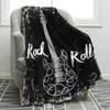 Blankets Swaddling Music Note Print Blanket Flannel Plush Throw Blankets Lightweight Warm All Season Soft Comfortable Fleece for Camping Travel Rug
