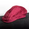 Berretti da donna da uomo berretto da donna berretto da tassista cappello da autista Sboy autunno inverno cappelli piatti grigio vintage Gatsby