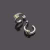 Fashion Brand T Earrings Classic C-shaped Diamond Earrings Women's Hoop Earrings High Quality 18k Gold Designer Earrings Gift