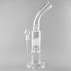 13,8-inch gebogen helderglazen bong met sprinklerpercolator, mannelijk gewricht van 14 mm/18 mm