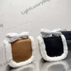 Julgåva Luxury Designer Wallet Women Handväskor Bärande miljöskydd Charm Cross-Body Bag Lamb Wool Saddle Bag 231103