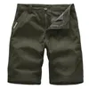 Shorts pour hommes été hommes coton décontracté Masculina mâle droit solide fermeture éclair pantalon culottes Tactica Shorts-H