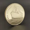 Konst och hantverk Titanic Commemorative Coin Gold Titanic Sunken Commemorative Coin