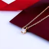 Diamentowy naszyjnik Designer Naszyjniki luksusowe biżuteria 18k rise złota srebrny naszyjnik Złota łańcuch biżuteria mossanitowa dla kobiety dziewczyna dama urodzinowy prezent na przyjęcie urodzinowe