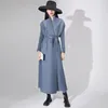 Trenchs de femmes Miyake Design original Manteau étendu Veste Senior Sens Robe plissée 2023 Plus Taille Vêtements