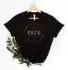 T-shirt femme JIMIN Face Album été unisexe lettre impression Oneck manches courtes parc Ji Min Fans Concert soutien vêtements 230404