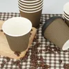 Disposable Dinnerware 1 Set Of Paper Cups Takeout Coffee Cup Beverage With Lid