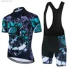 Conjuntos de camisa de ciclismo novo 2023 homens curto seve cyclingjersey conjuntos ropa ciclismo hombre verão roupas ciclismo bib shorts terno mtb bicyc uniforme q231107