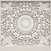 Papéis de parede Papéis de parede personalizados Decoração de casa European estilo Branco Gesso esculpido 3D Relience estereoscópica Sala de estar TV Background Mural de Parede