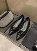 2023 camélia bouche peu profonde loisirs unique chaussure fée vent quotidien pointu plat unique chaussure un pied louche chaussures femme