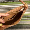 Bolsa de axila Gemelli Bottegass Venetas Piel de oveja 7A Mujeres Bolsos gemelos Monedero Bolsa de media luna genuina Cierre de cremallera Dentro Letras de moda Múltiples colores Wa