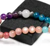 Braccialetti con ciondoli Apatite con rodocrosite Pietra naturale Meditazione Mala 108 Perline Bracciale Yoga fatto a mano Donna Uomo Gioielli con ciondoli 230404