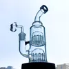 Mini Bong 12 bras arbres Perc narguilés Double arbre Perc conduites d'eau 14 Joint femelle avec bol bongs en verre petites plates-formes Dab d'huile