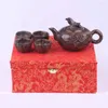 Teaware set naturligt Nuwa Stone TEAPOT Colorful Health Care Tea Set Jade Cup High-End Gifts Crafts