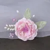 Haarspangen, Feen-Blumen-Clip, chinesisches Hochzeits-Accessoire für Frauen, Perlen-Legierung, Haarnadel-Kopfschmuck, Tiara, Vintage-Haarspange, Kopfschmuck