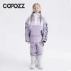 Autres articles de sport COPOZZ Épaissir le costume de ski d'hiver pour enfants enfants imperméable veste de ski chaude pantalon de ski coupe-vent snowboard à capuche vêtements de ski garçons HKD231106