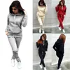 Women's Tracksuits 2Pcs Set Women Winter Loungewear tracksuits Lady Hoodies Sweatshirt Jogger Pants