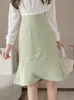 Skirts High Waist Mermaid Skilled Women Arrival Summer Korean Style Full Knee Office Ladies Elegant Skills W1085 230406