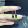 Dangle Earrings Natural diopside Real 925 Sterling Silver crafted Wedding Accessoryカスタマイズ可能。