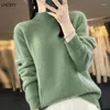Maglioni femminili lhzsyy 2023winter cashmere maglione da donna mezza curiosini a curiosità a maniche lunghe di grande dimensione