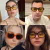 Солнцезащитные очки Dytymj Square Sun Glasses Women 2022 Luxury Brand Designer New Retro Clear Yellow Sun Glasnes Мужские винтажные заклепки для женщин P230406