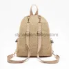 حقائب الظهر المدارس المدارس Fasion Fasion Summer Backpacks Straw Pack Knapsack Book Bag RucksackStylishHandbagsStore