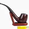 508 Ebony Wood Pipes Bent Type Bucket Handle Hand Tobacco Smoking For Smoking Accessories Tobacco Tool 50pcs