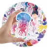 50st Cartoon Cute Mermaid Stickers Roliga Marine Organism Jellyfish Graffiti Stickers Blandade telefonfodral Bagage Vattentät DIY DECAL 2 GRUPPER