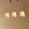 Lâmpadas de lâmpadas pendentes Chandelier Long Lâmpada Tabela de jantar Moderna minimalista de cozinha sala de cozinha All Copper