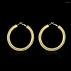 Orecchini a cerchio diametro 50 mm orecchino per donna donna ragazza cava grande cerchio colore dorato 5 mm gioielli di moda spessi