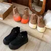 Stivali firmati Australia Tasman Boot Weather Pantofole ibride Pelliccia di lana Uomo Pantofola Tazz Scarpe da donna Slip-on invernali in castagna