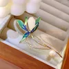 Stud Earrings Freshwater Pearl Drop Glaze Jade Orchid Brooch Female Temperament Flower-De-Luce Suit Pin Coat Accessories