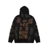 Designer hoodies män hoody balencigaas mens tröja tröja gjord av lera färgad gammal metall sanskrit paris fleece coat gjord av gammal huva unisex stil 6yzx