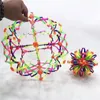 Palline di fiori per la respirazione con cattura a mano Giocattoli intelligenti per bambini Sfera di decompressione con sfera espandibile antistress