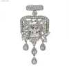 Broches Broches Incroyable Clair Cubique Zircon Bouteille De Parfum Broche avec Larme Gland Q231107