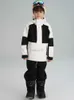Overige sportartikelen SEARIPE Kinderskipakset voor jongens en meisjes 2-delige sneeuwbroek en -jack met colorblock Sneeuwpak Sneeuwbestendige kleding Warm HKD231106