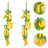 Décoration de fête, pendentif de faux fruits réaliste, accessoire de décoration de banane, 2 pièces