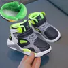 Sneakers 2024 Kids Fashion High-Top Sneakers For Boys Girls Shoes Barn Casual Walking Shoes Breattable Sports Running Shoes Toddlerl231106