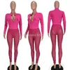 Tute firmate Tute sexy da donna e pantaloni a rete Completi a due pezzi Abiti autunnali Pagliaccetti a maniche lunghe Vedi attraverso leggings Abbigliamento da night club Commercio all'ingrosso