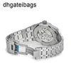 Audemar Pigue Watch AP Abbey Royal Oak Auto Saile „50. rocznica” Steel Ice Blue Dial FRJ