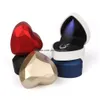 Jewelry Boxes Heart Shaped Led Light Wedding Ring Box With Display Storage Decoration Cases Pendant Bag Birthday Gift Drop Delivery Dhsgo